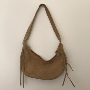Tan Suede Mini Purse